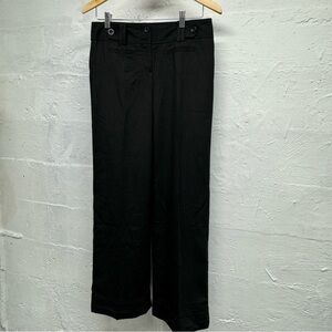 Ann Taylor Signature Fit dress slacks black thin pinstripes